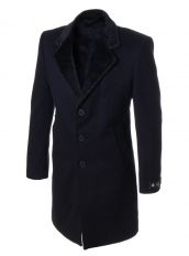 Черное удлиненное пальто