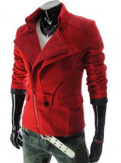 Красная мужская куртка-ветровка
