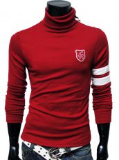 Красный свитер с воротником-трансформером (tr)