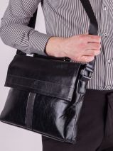 Черная сумка-портфель Puxi