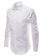Белая рубашка с текстурой Franco Bellini