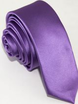 Сиреневый узкий галстук
