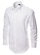 Белая рубашка с текстурой