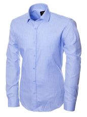 Голубая рубашка текстурная Ettore