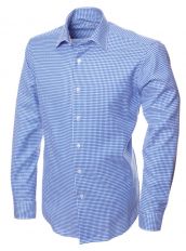 Сине-белая текстурная рубашка