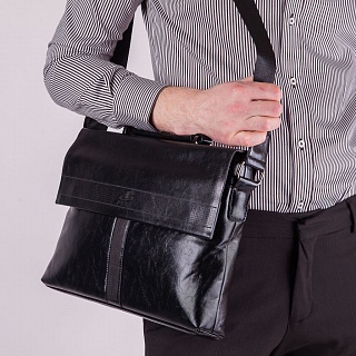 Черная сумка-портфель Puxi