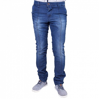 Синие джинсы straight-fit Gattoi