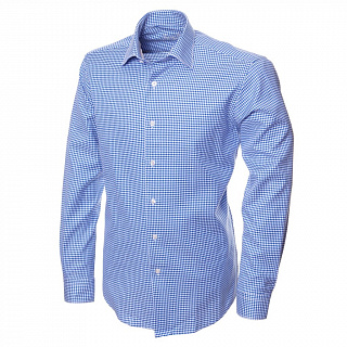 Сине-белая текстурная рубашка